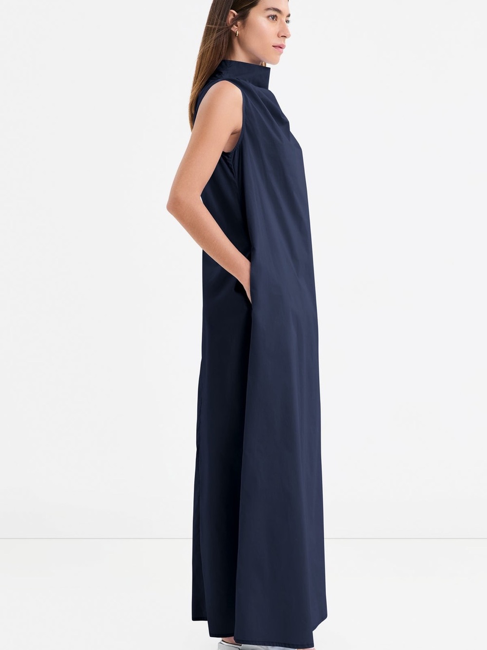 Marcella nyc cotton Maxi Dress in black sz Large